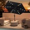7.5 Feet Solar Umbrella with LED Lights and Crank Tilt for Patio Garden